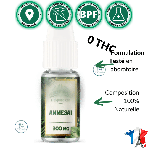 E liquide CBD bio France Amnesia 300mg E liquide CBD bio France Amnesia 300mg
