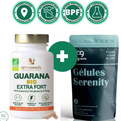 Pack™ Gelules CBD + Guarana Bio